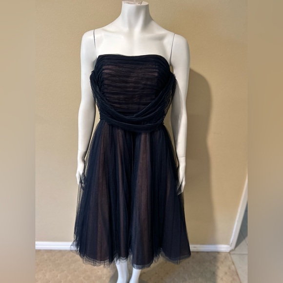 Byron Lars Anthropologie Beauty Mark Tulle Halter Midi Dress - Picture 13 of 13